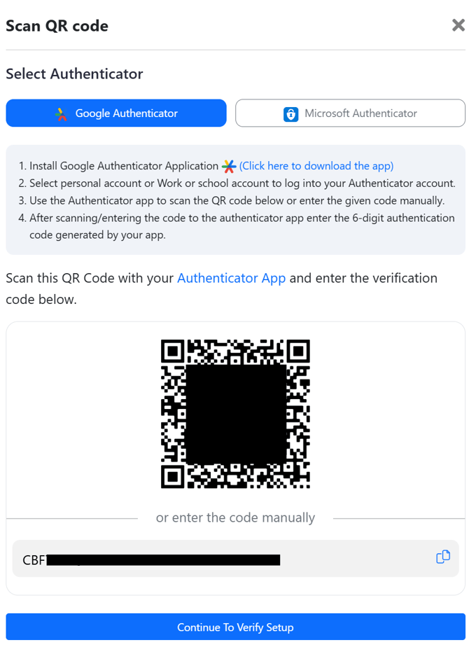 2FA - Authenticator App