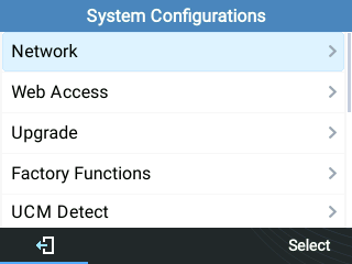 System Config Page 1